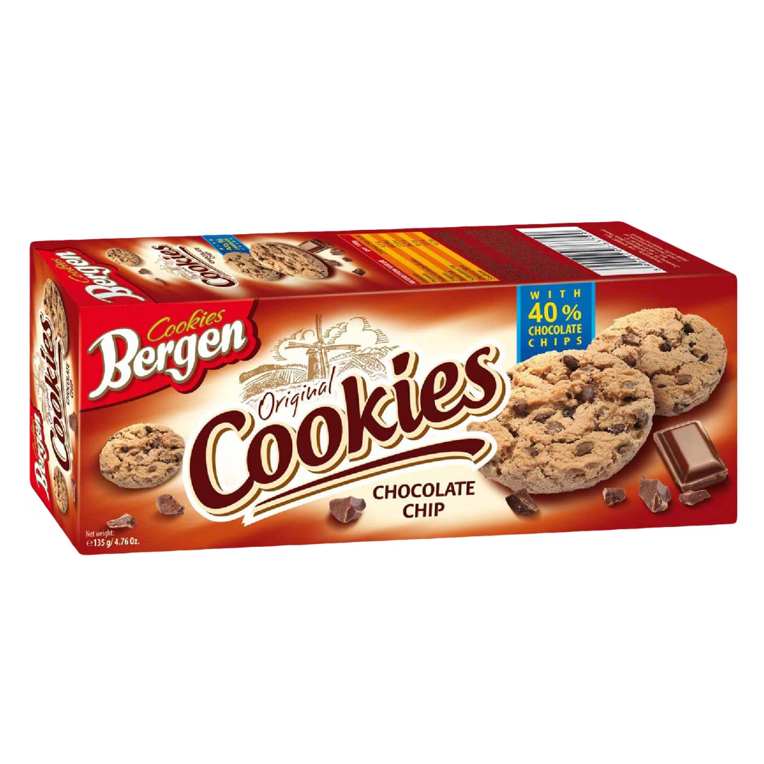 BERGEN NAS CHOC CHIP COOKIES 135G